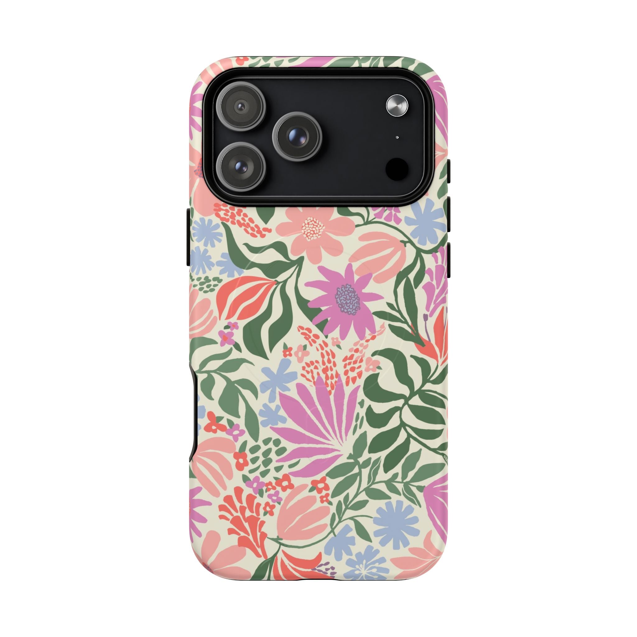 Botanica Pastel MagSafe iPhone 17 Pro Max Case – Matte | blush, lavender, sage pastel botanical wildflower print