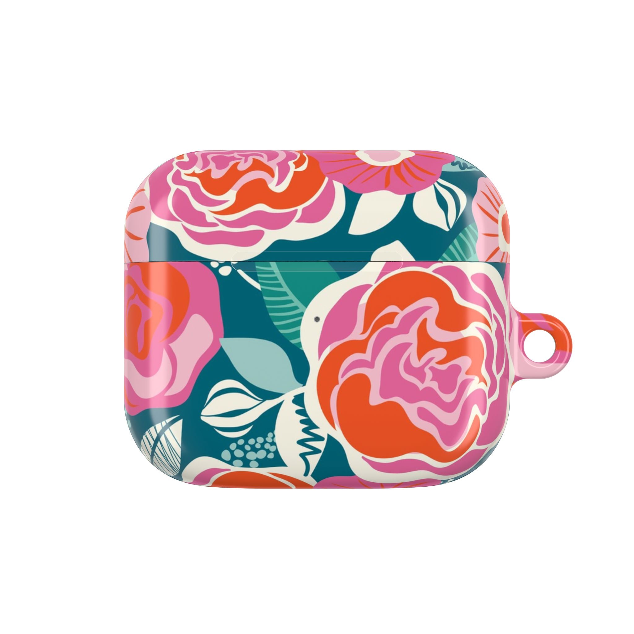 Tea Rose Teal AirPods Case