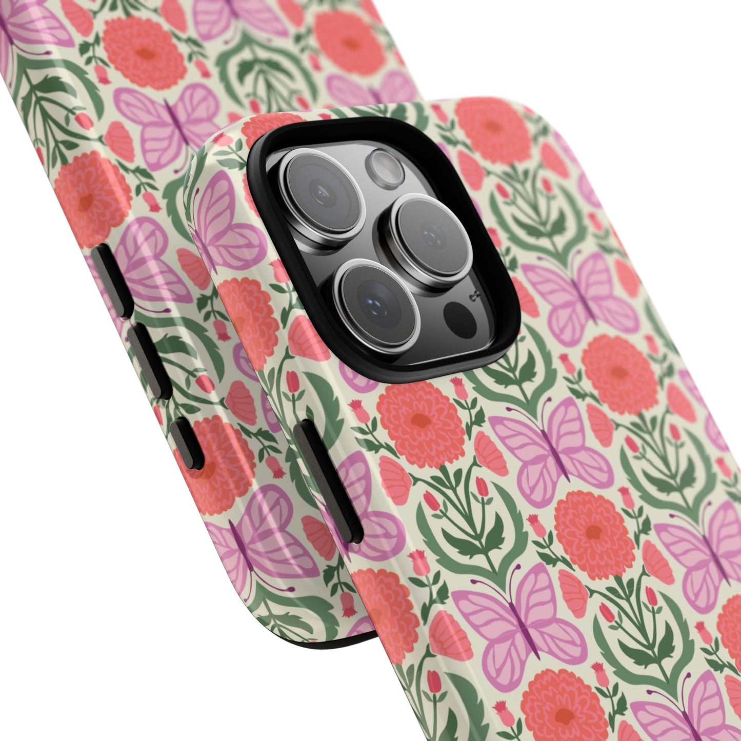 Pink Butterfly iPhone Case - Nature Inspired Design