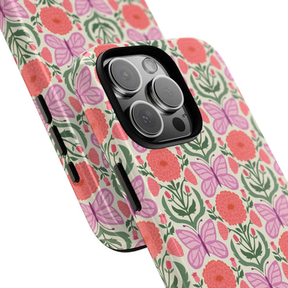 Pink Butterfly iPhone Case - Nature Inspired Design