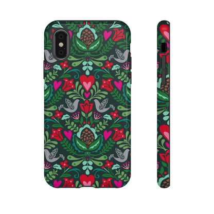 Rosemaling iPhone Tough Case iPhone X Glossy
