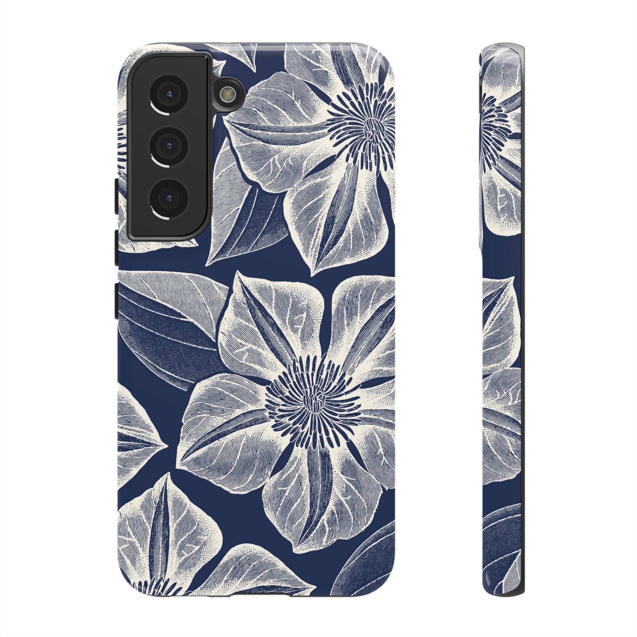 Vintage Bloom Navy Samsung Case