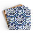 Alhambra Navy Cork Coaster Set