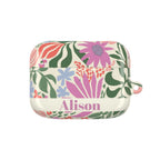 Botanica Pastel Flowers Personalized AirPods Case