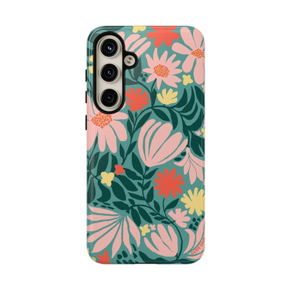 Botanica Teal Samsung Tough Case Samsung Galaxy S24 Plus Glossy
