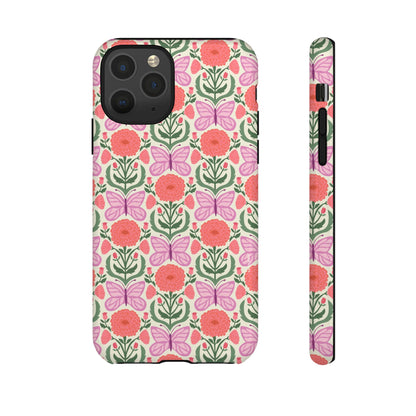 Pink Butterfly iPhone Case - Nature Inspired Design