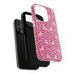 Pink Pyramid Heart MagSafe iPhone Case