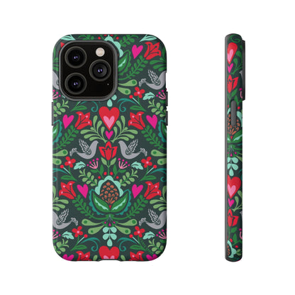 Rosemaling iPhone Tough Case iPhone 14 Pro Max Matte