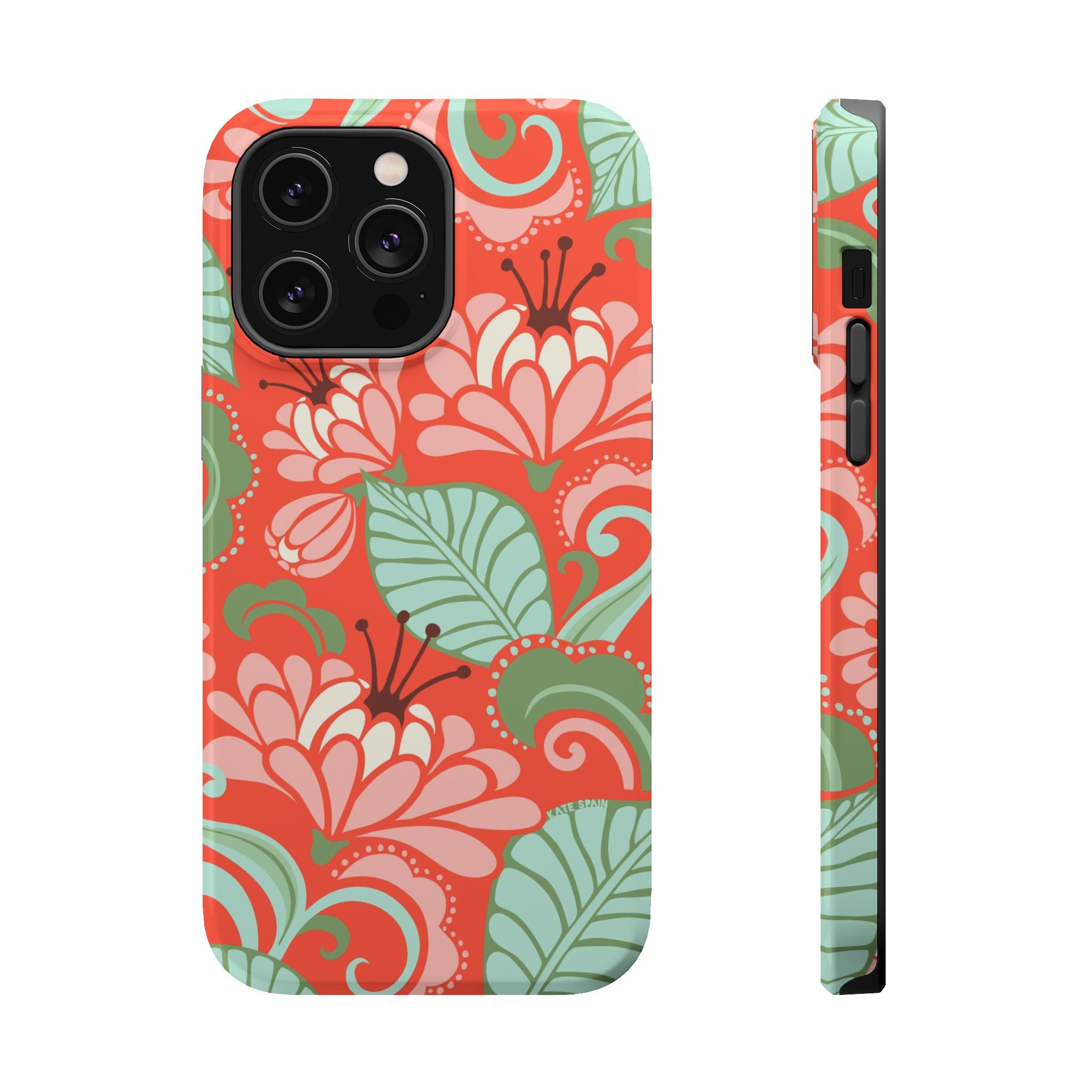 Sarabande MagSafe tough case for iPhone 14 Pro Max - glossy elegant floral sarabande design