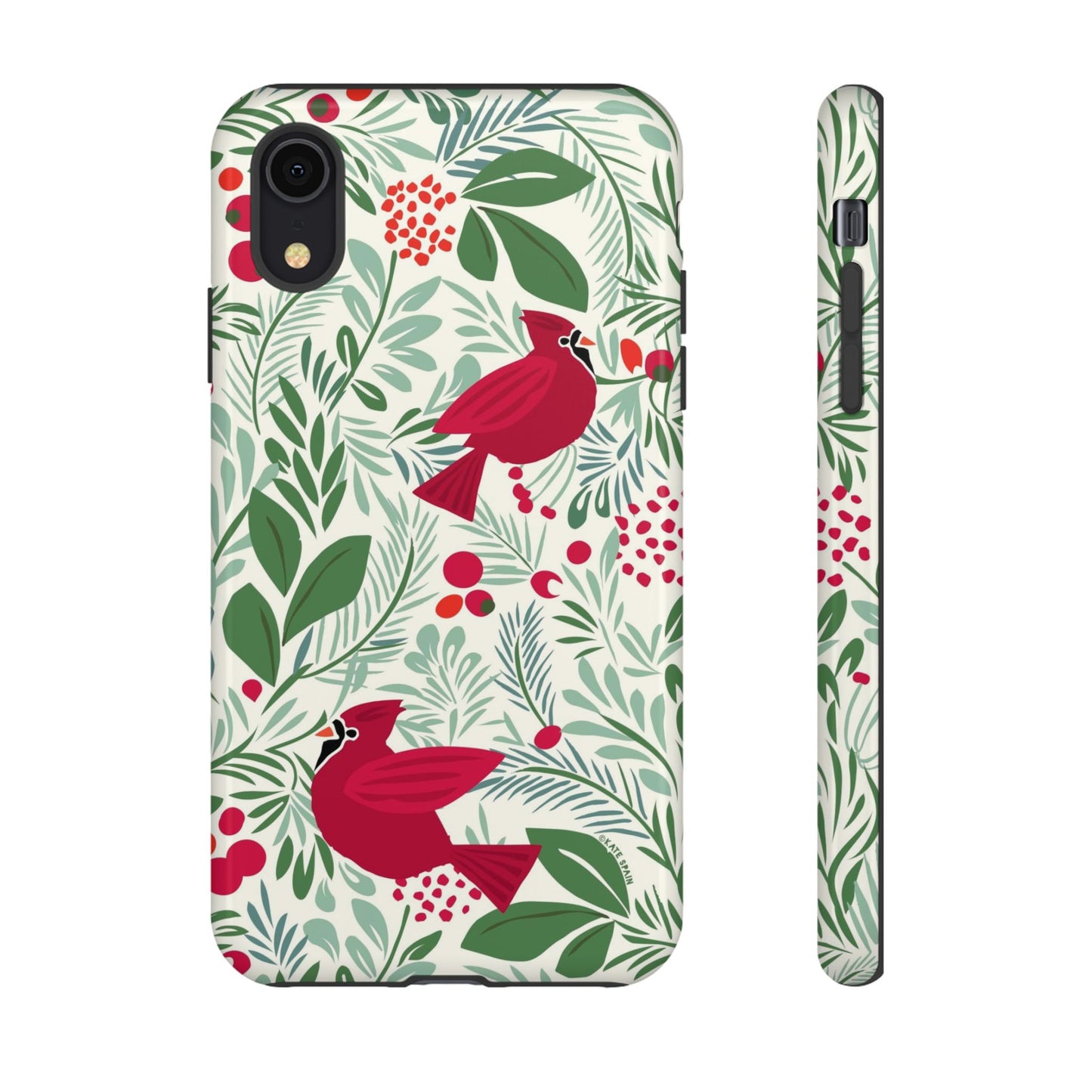 Birds and Berries iPhone Tough Case iPhone XR Glossy