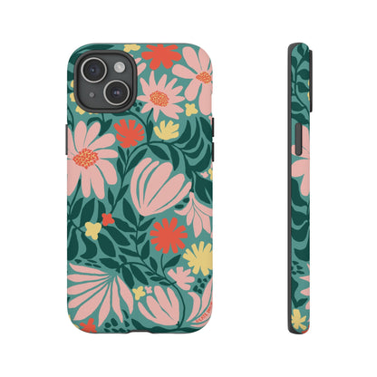 Botanica iPhone Tough Case Teal iPhone 15 Plus Matte