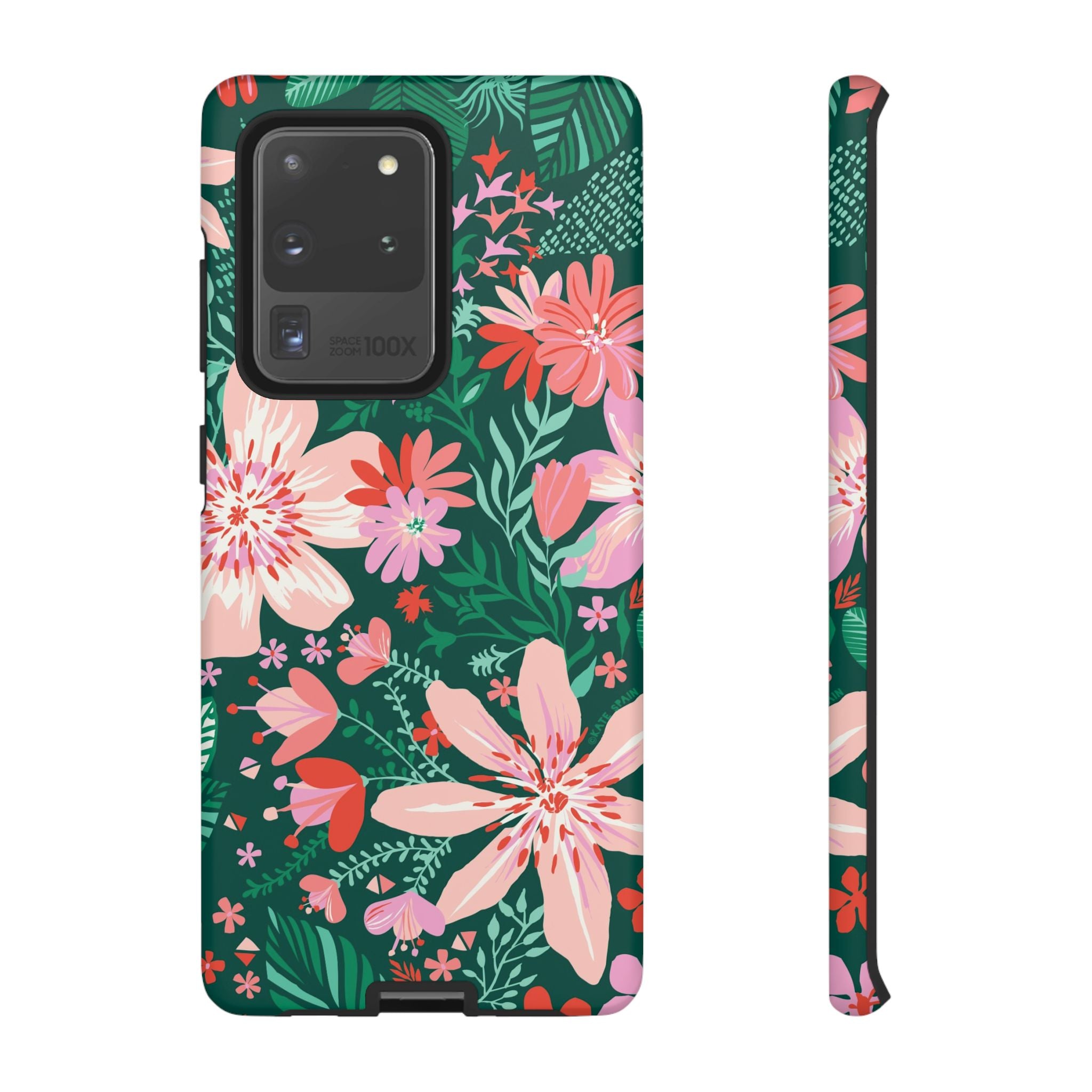 Tropical Bonaire Samsung Galaxy S20 Ultra Case – Matte | jade, pink, white tropical floral botanical print
