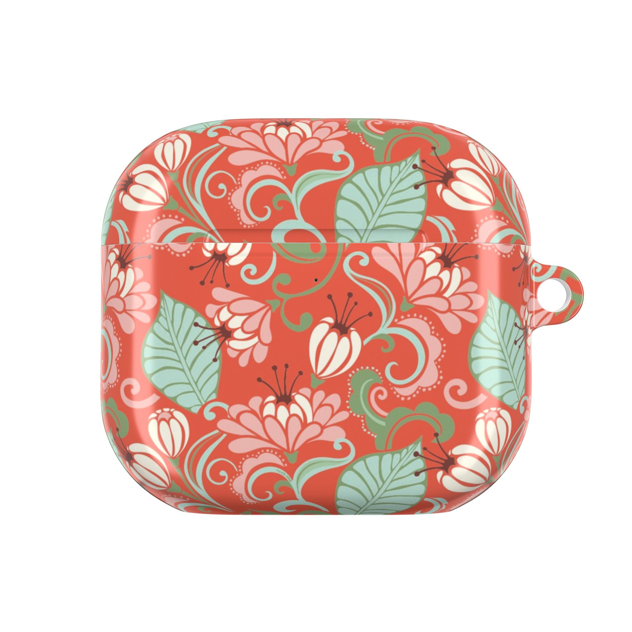 Floral patterned case on a white background