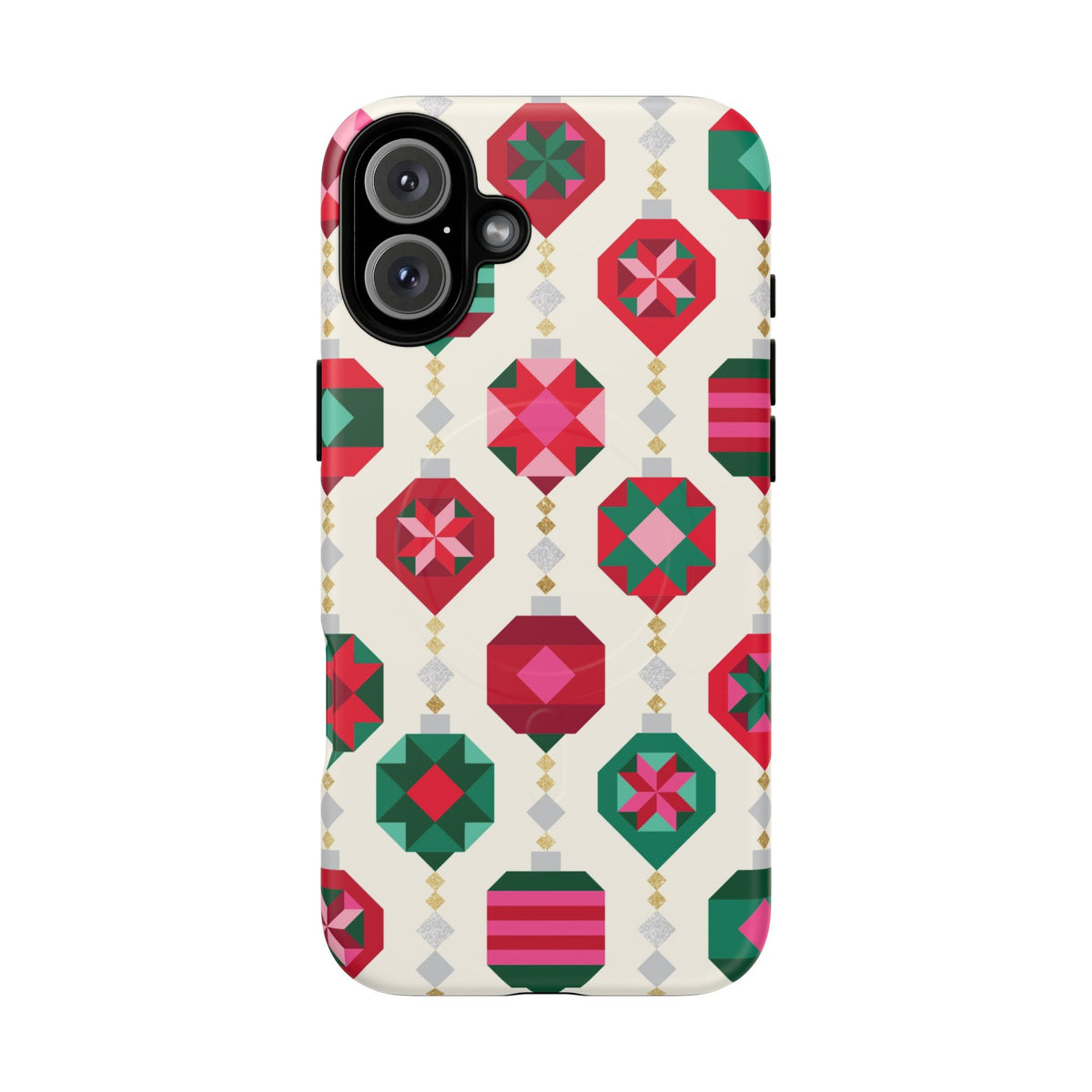 Felicity Ornaments MagSafe iPhone 16 Plus Case – Matte | holiday ornament print