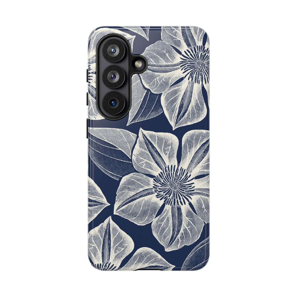 Vintage Bloom Navy Samsung Case
