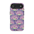Lantern Flower MagSafe iPhone 17 Air Case – Matte | periwinkle, purple, mauve, sage botanical lantern floral print