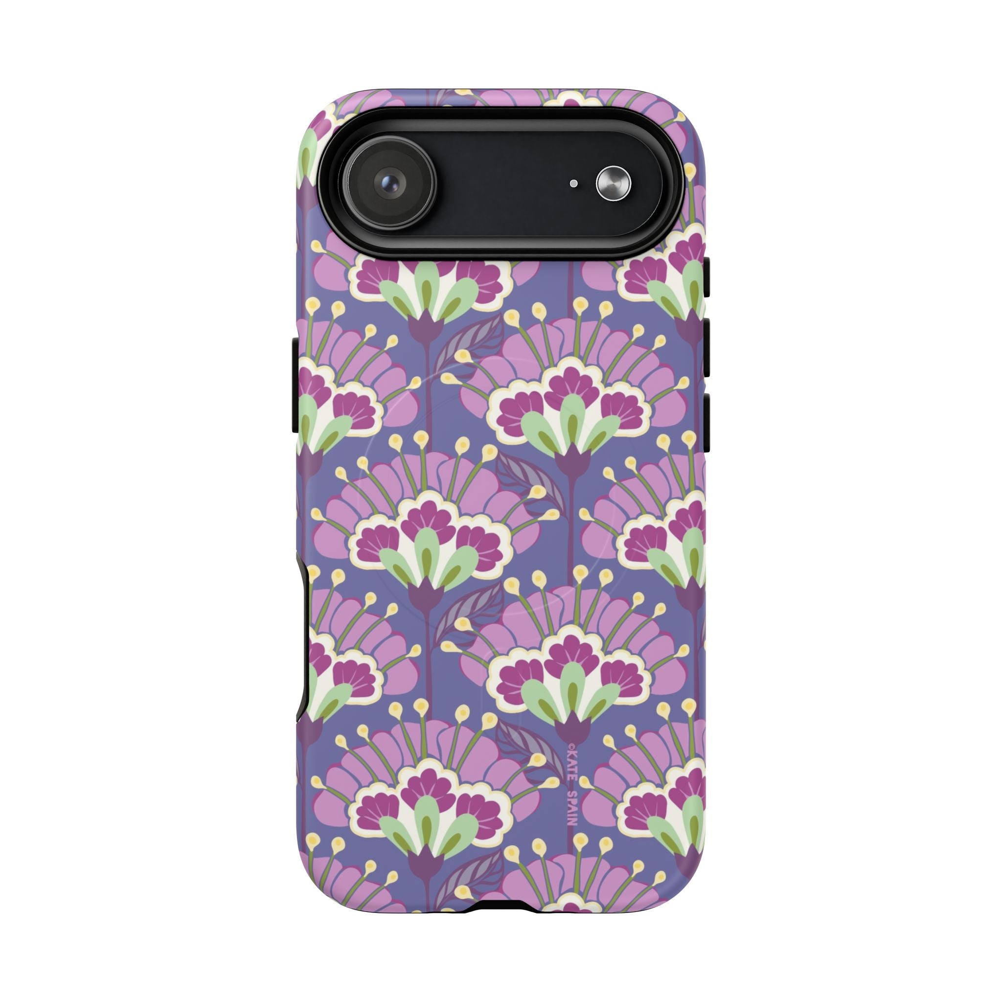 Lantern Flower MagSafe iPhone 17 Air Case – Matte | periwinkle, purple, mauve, sage botanical lantern floral print