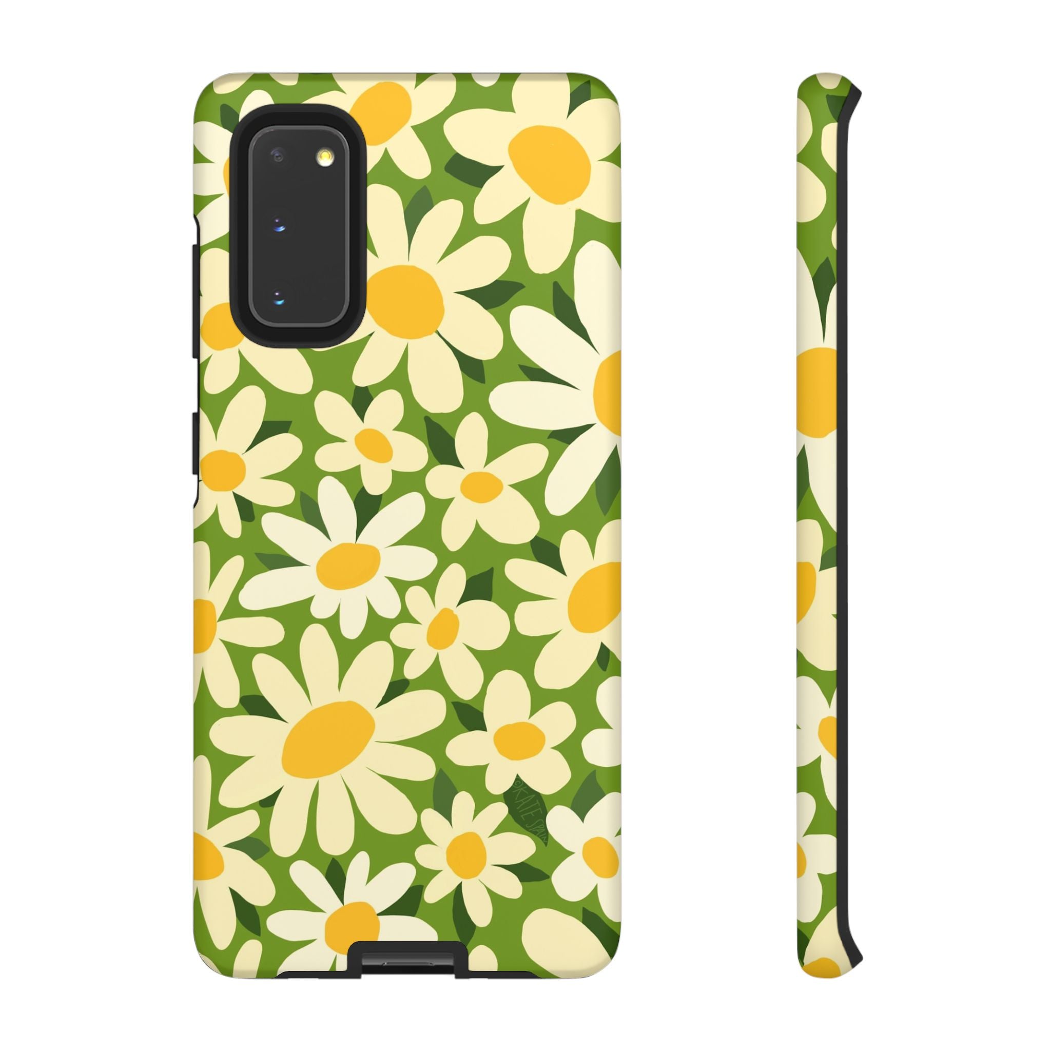 Luxury Shasta Samsung Galaxy  S20 Case – Matte | green, white, yellow daisy floral print