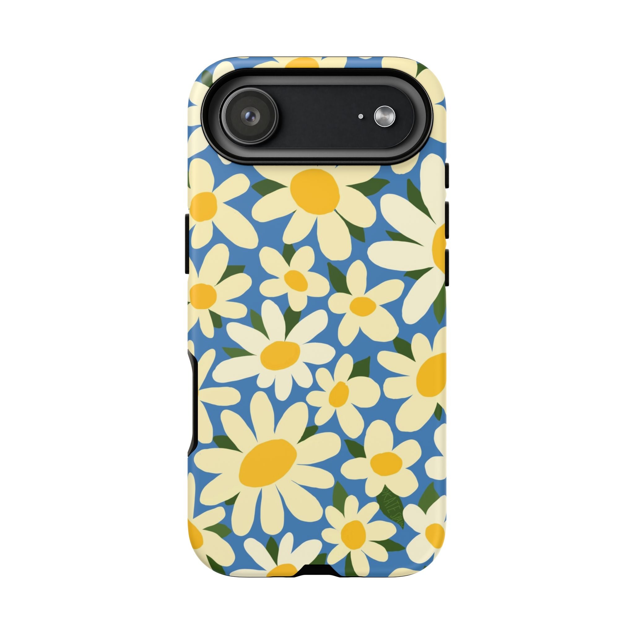 Shasta Daisy Tough iPhone 17 Air Case – Matte | blue, cream, yellow daisy floral print