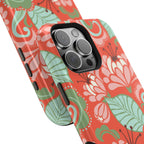 Sarabande MagSafe case detail - elegant floral sarabande pattern close-up