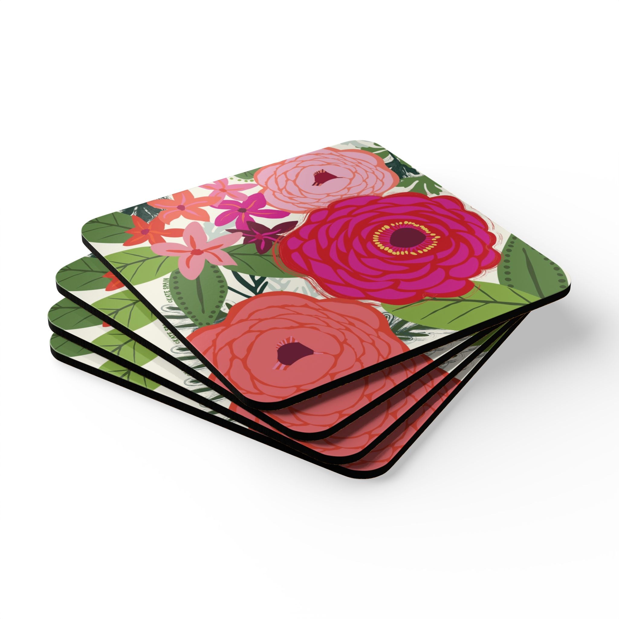 Buttercup Floral Cork Coaster Set