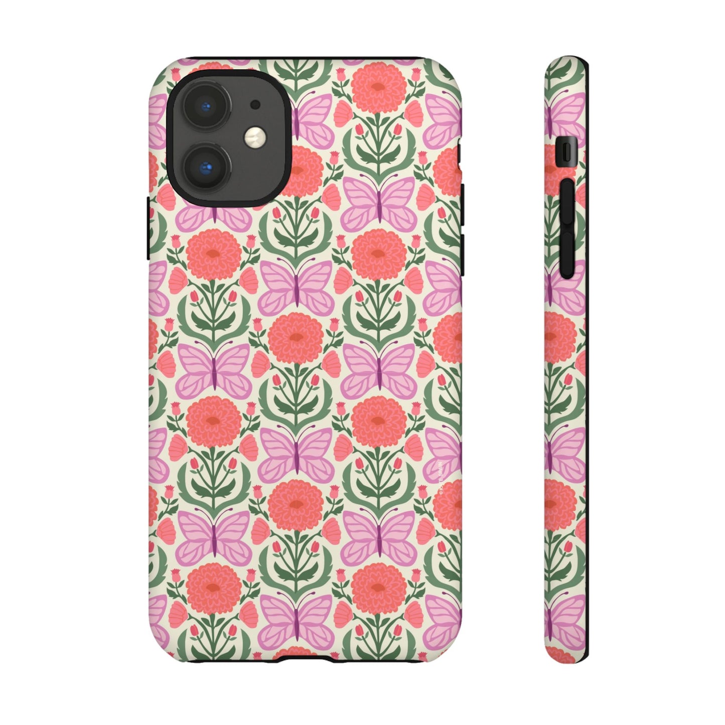 Pink Butterfly iPhone Case - Nature Inspired Design