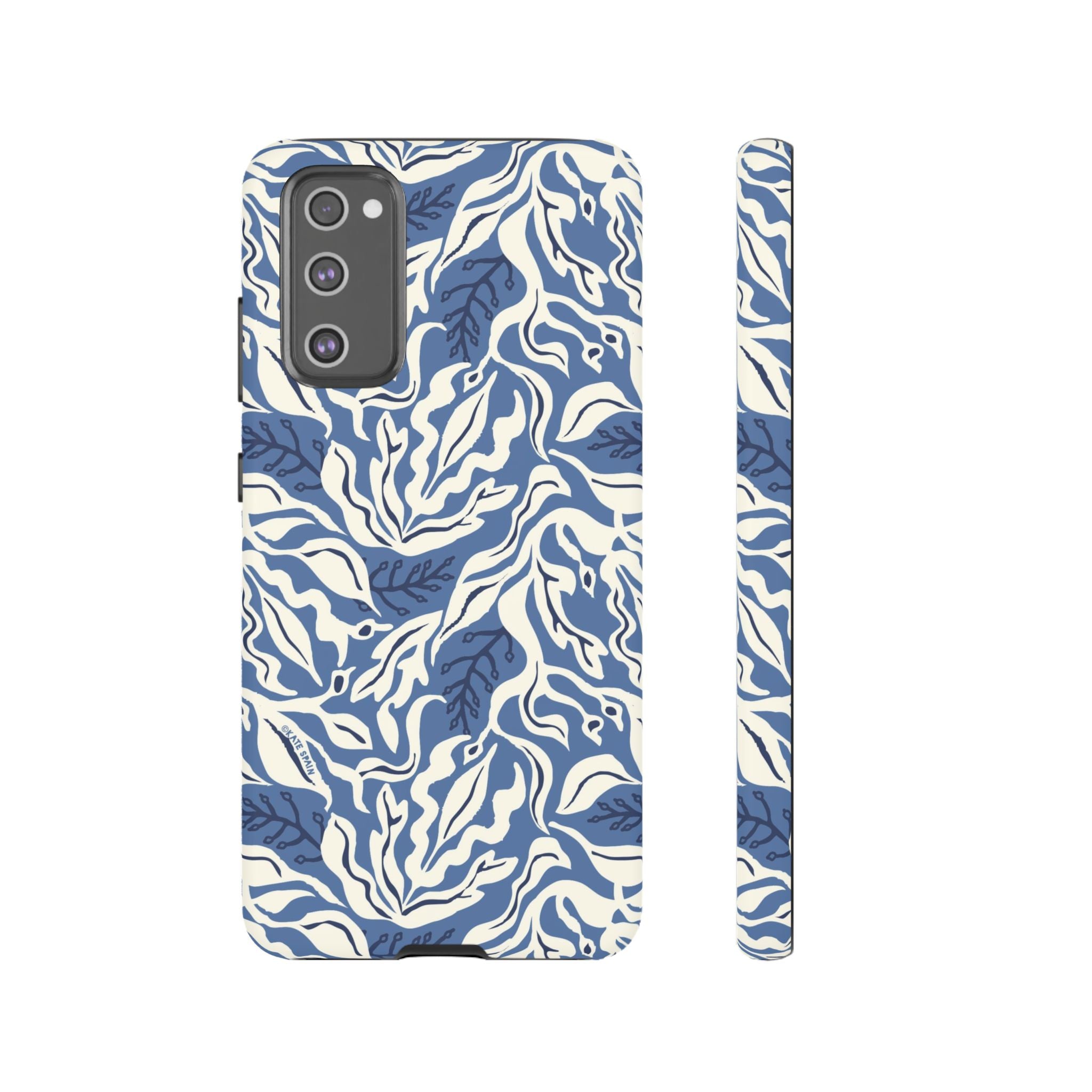 Luxury Ocean Tides Samsung Galaxy S20 FE Case – Matte | blue and white tidal bed ocean print