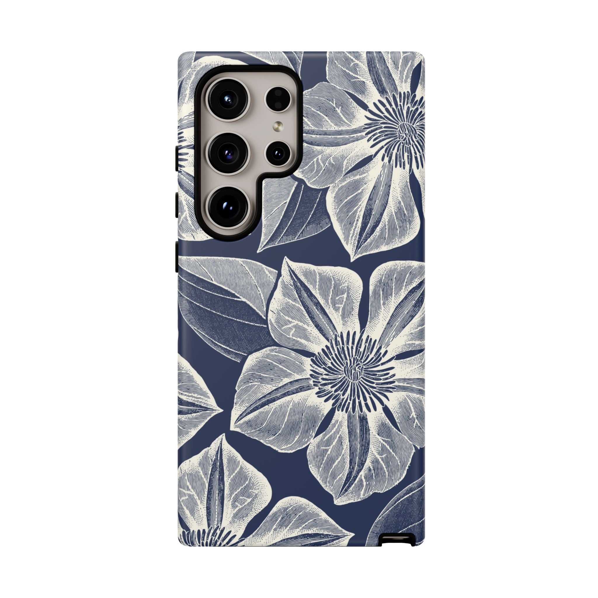 Vintage Bloom Navy Samsung Case