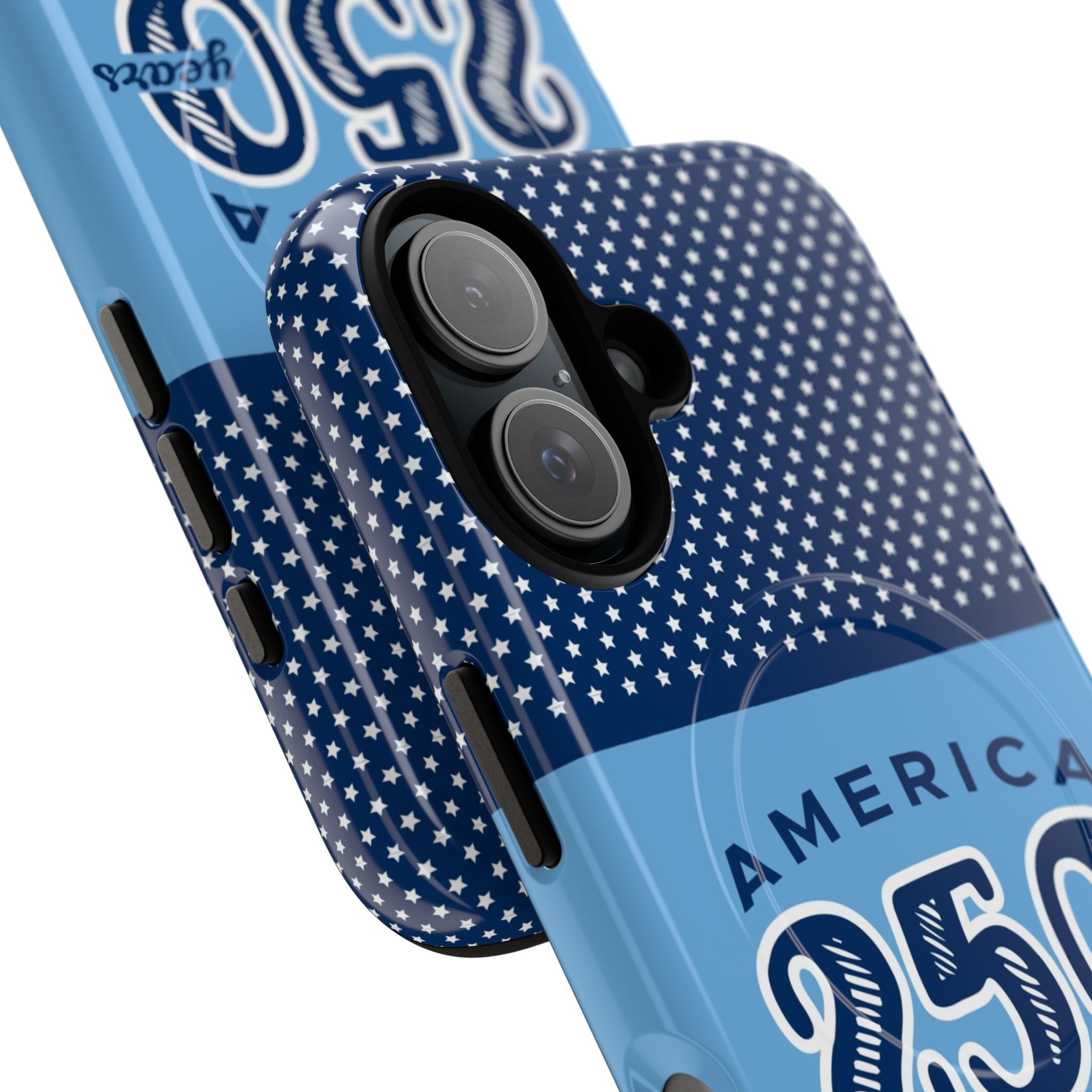 Sea to Shining Sea MagSafe iPhone 17 Case – side profile showing 3-lens camera in slim fit