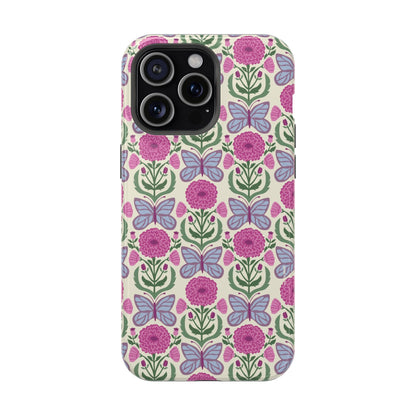 Butterfly MagSafe iPhone Case - Elegant Nature Art