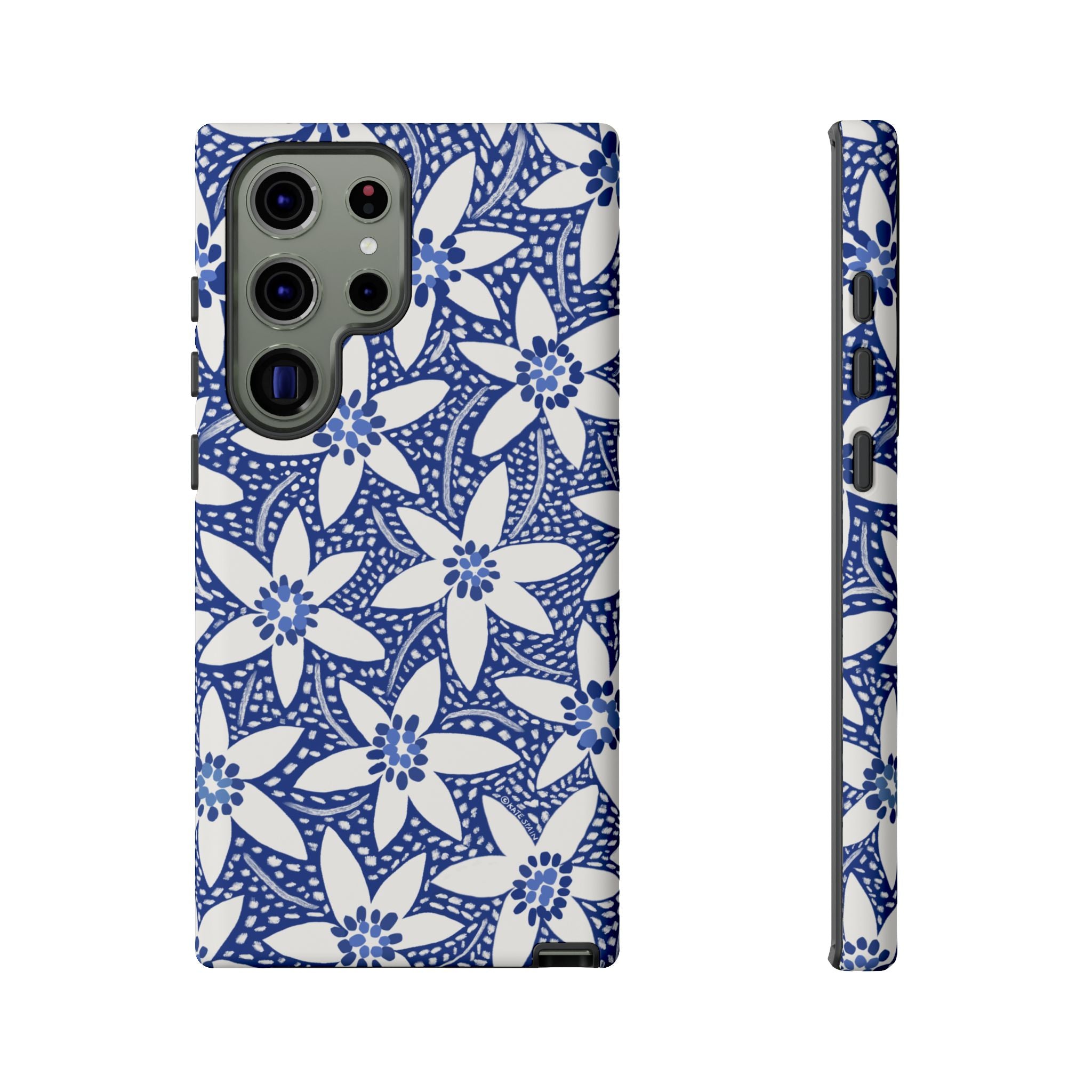 Starflower Samsung Galaxy S23 Ultra Case – Matte | lifestyle view showing slim fit and button access