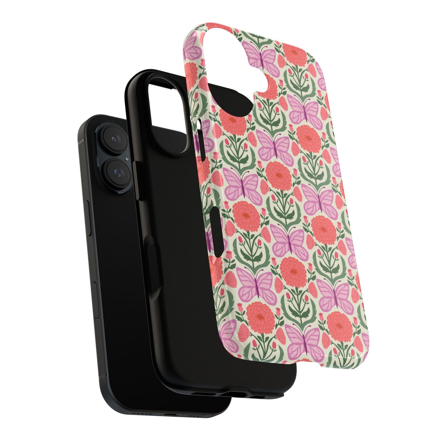 Pink Butterfly iPhone Case - Nature Inspired Design