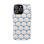 Seashells MagSafe iPhone 16 Pro Max Case – Matte | periwinkle, cream, blush scallop shell print