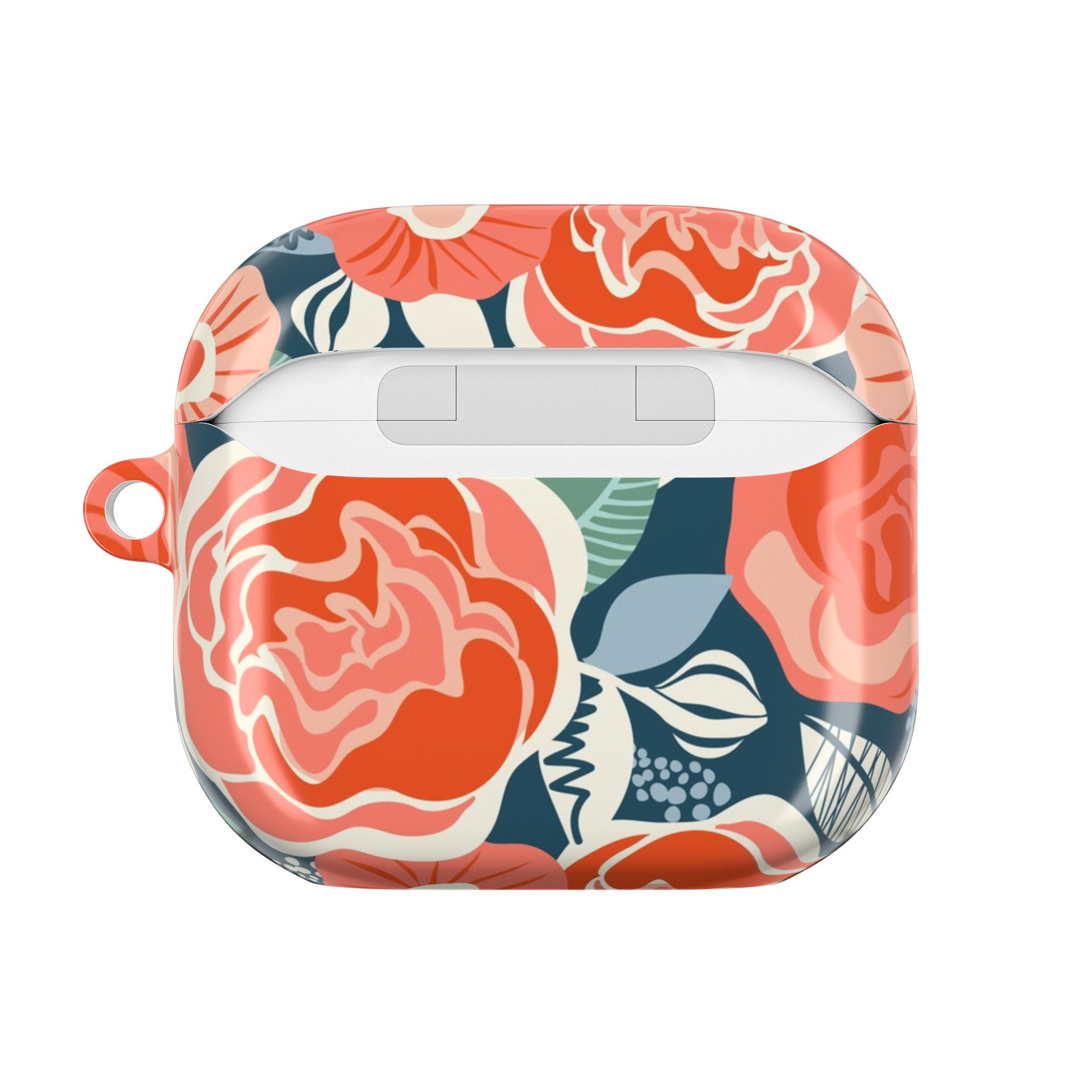 Tea Rose Navy AirPods Case
