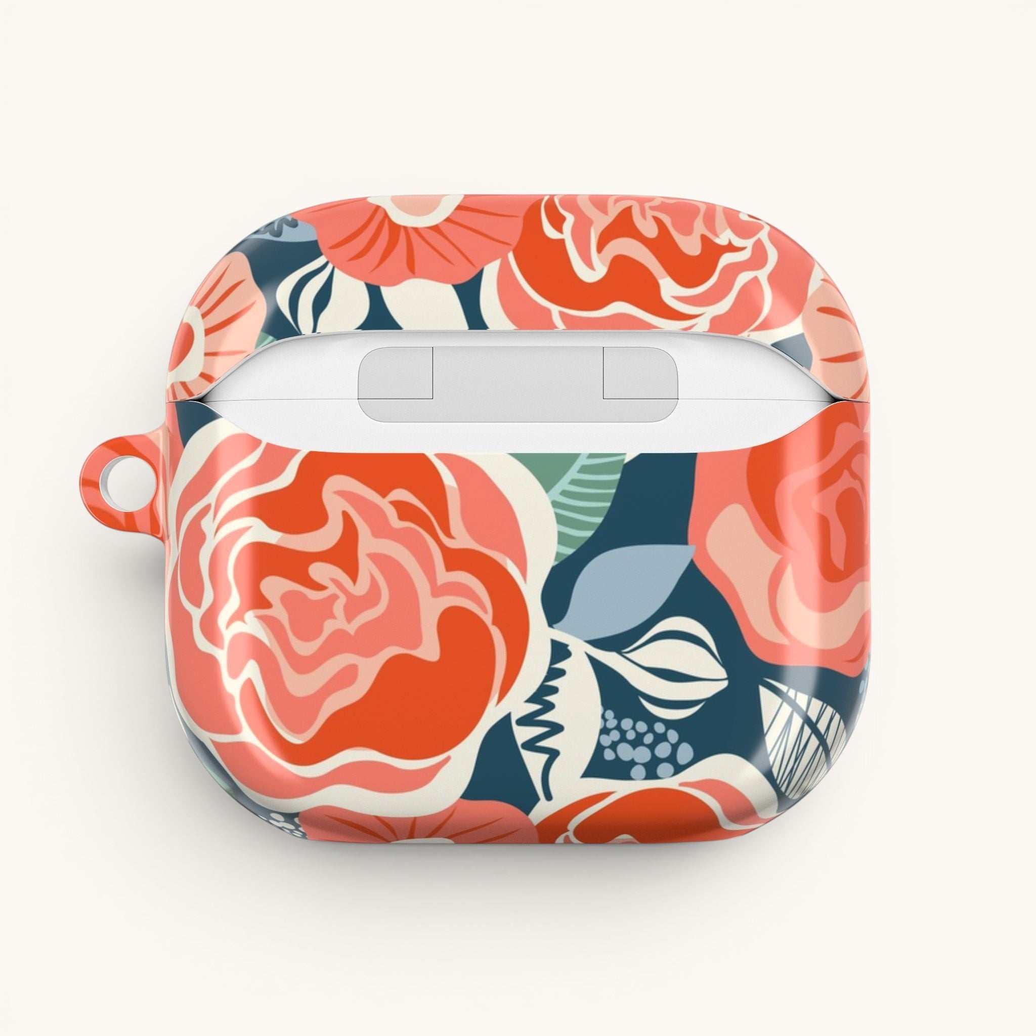 Tea Rose Navy AirPods Case