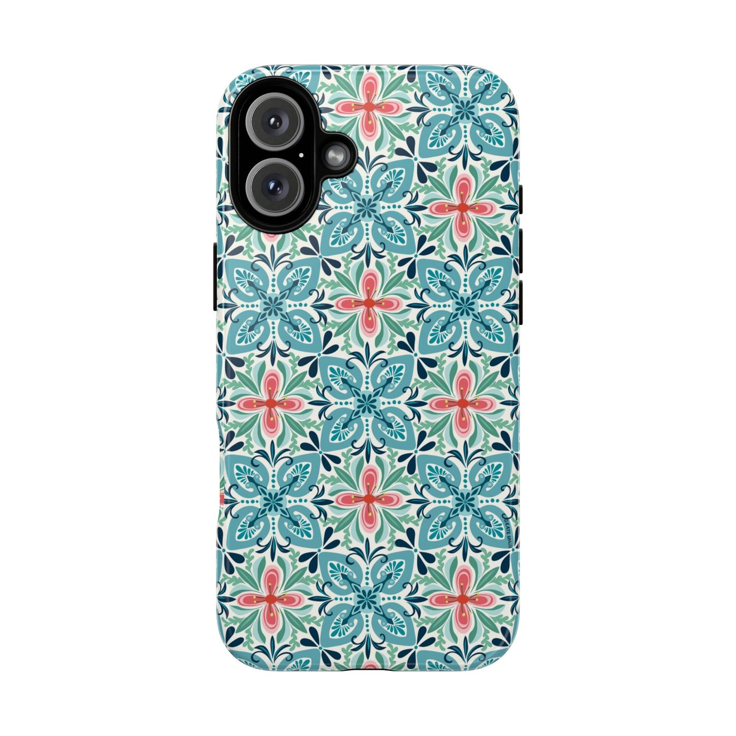 Stonecrop Floral Tile iPhone Tough Case