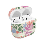 Botanica Pastel Flowers Personalized AirPods Case