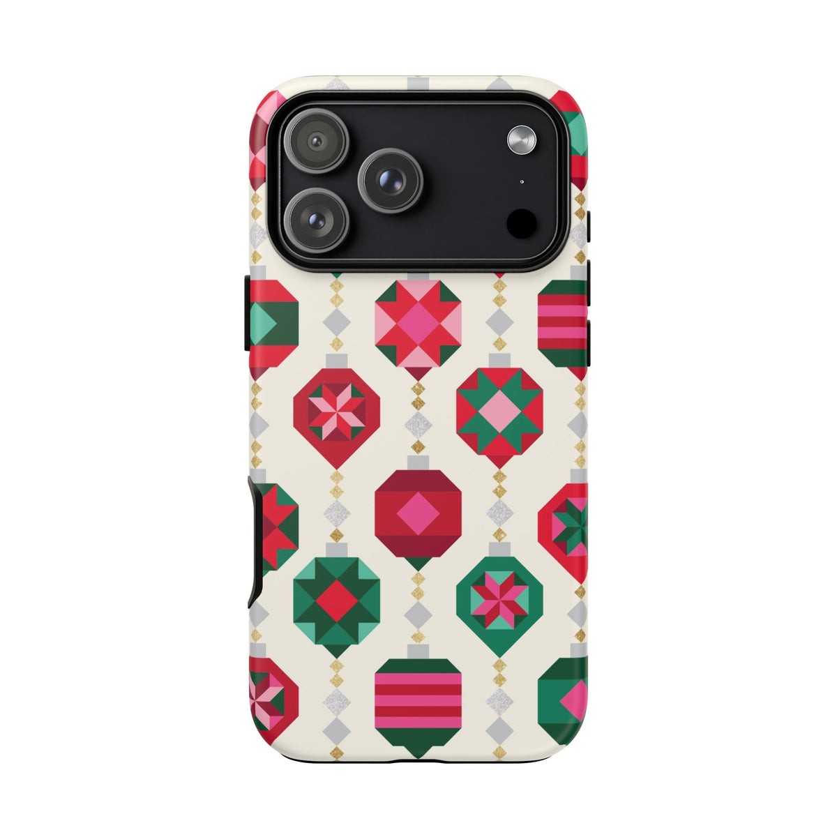 Felicity Ornaments Tough iPhone 18 Pro Max Case – Matte | holiday ornament print
