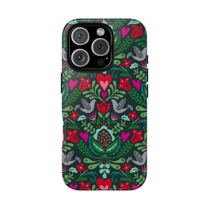 Rosemaling iPhone Tough Case iPhone 16 Pro Glossy