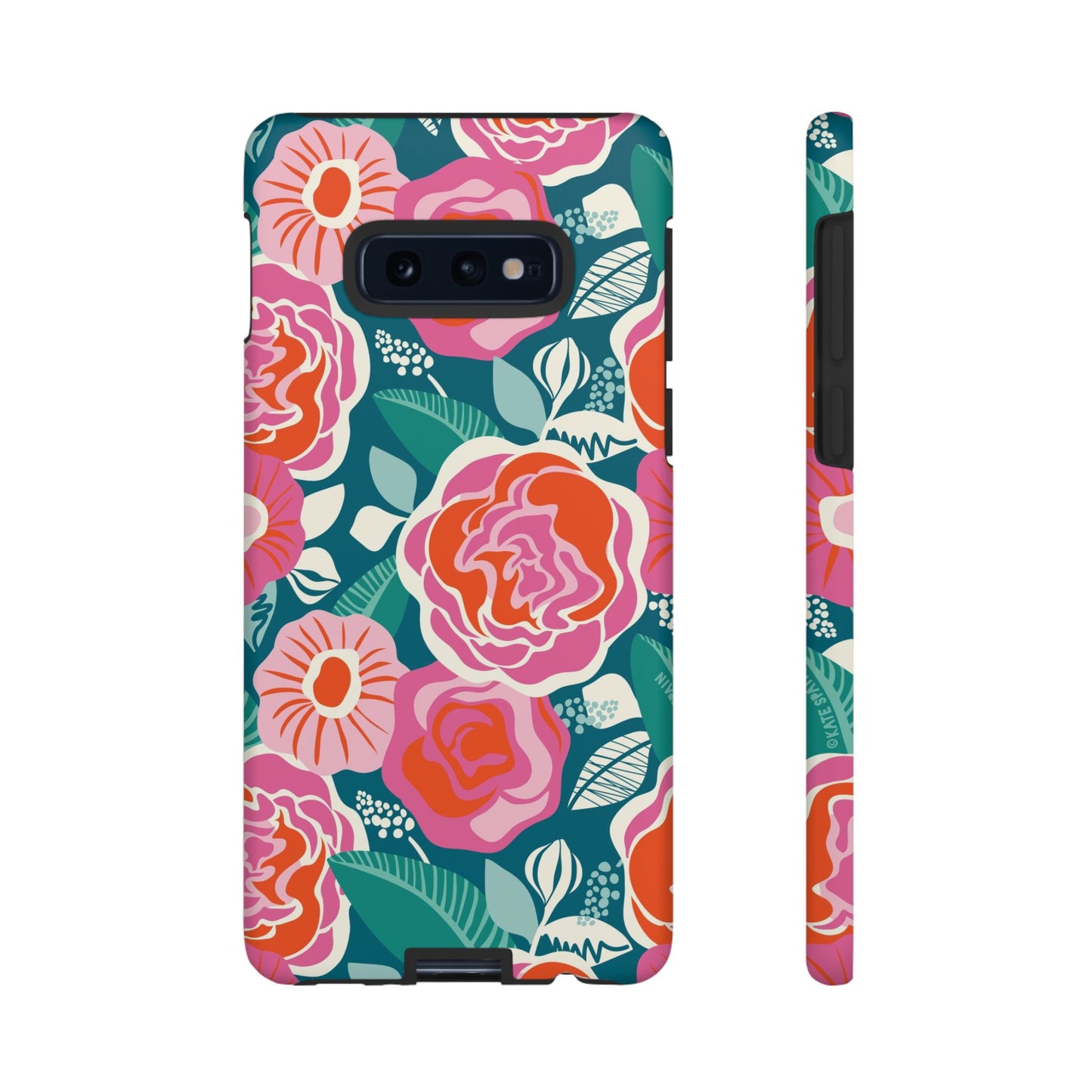 Tea Rose Teal Samsung Galaxy Tough Case