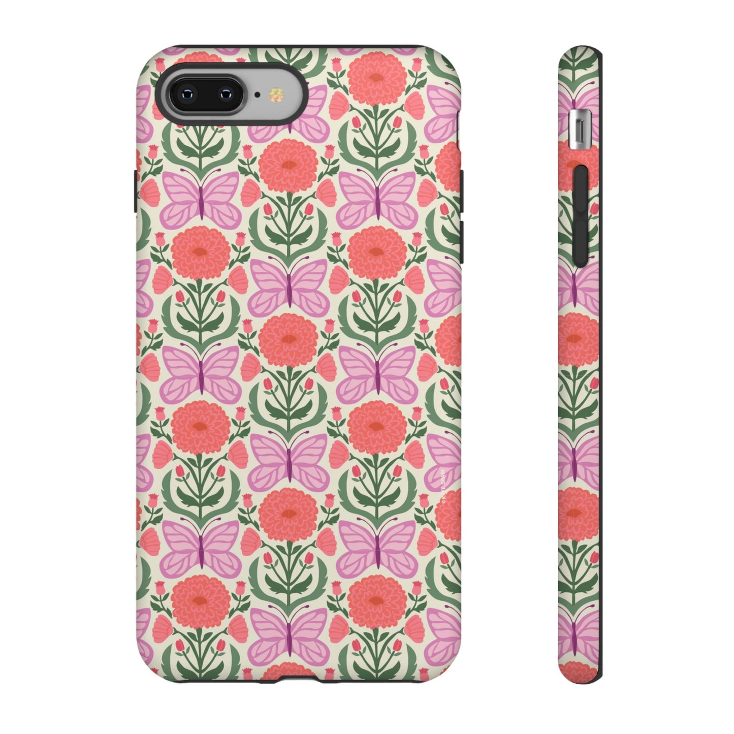 Pink Butterfly iPhone Case - Nature Inspired Design