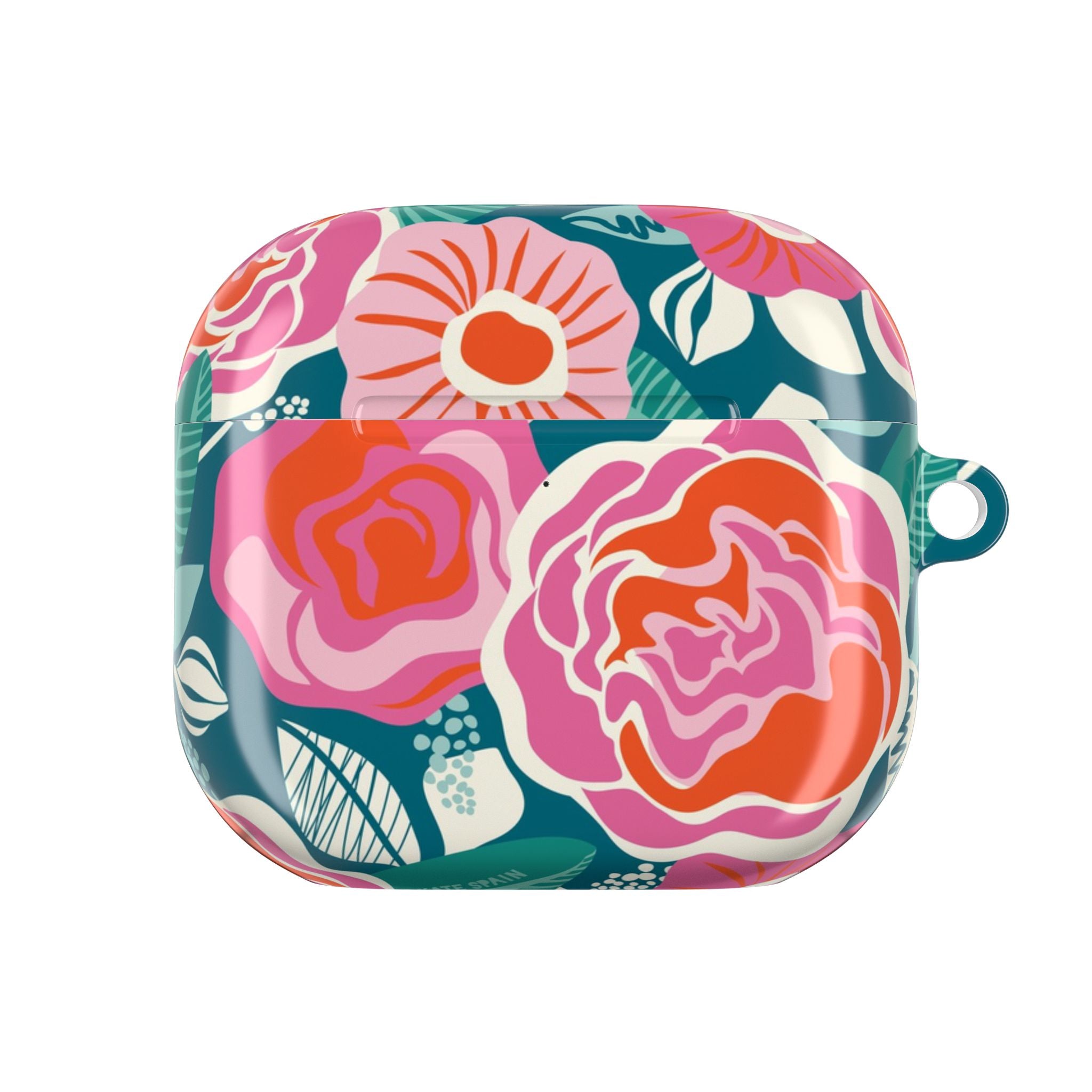 Tea Rose Teal AirPods Case