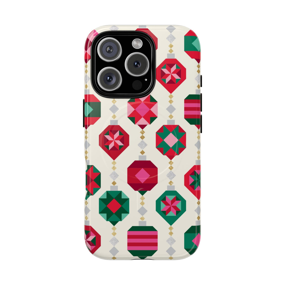Felicity Ornaments MagSafe iPhone 16 Pro Case – Glossy | holiday ornament print