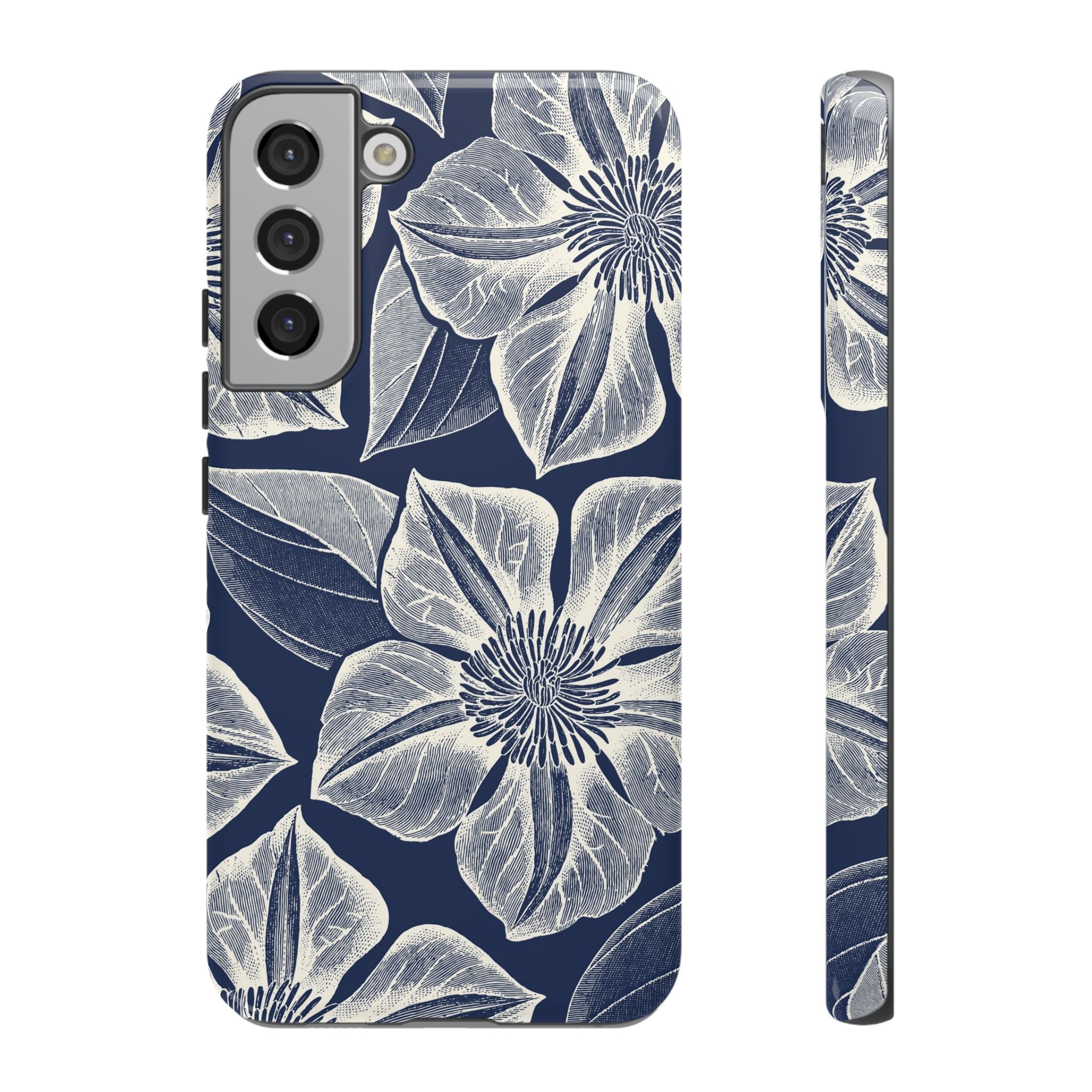 Vintage Bloom Navy Samsung Case