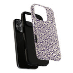 Lily Plum iPhone 16 Pro Max Case – Glossy | dual-layer construction detail — tough botanical phone case by Kate Spain