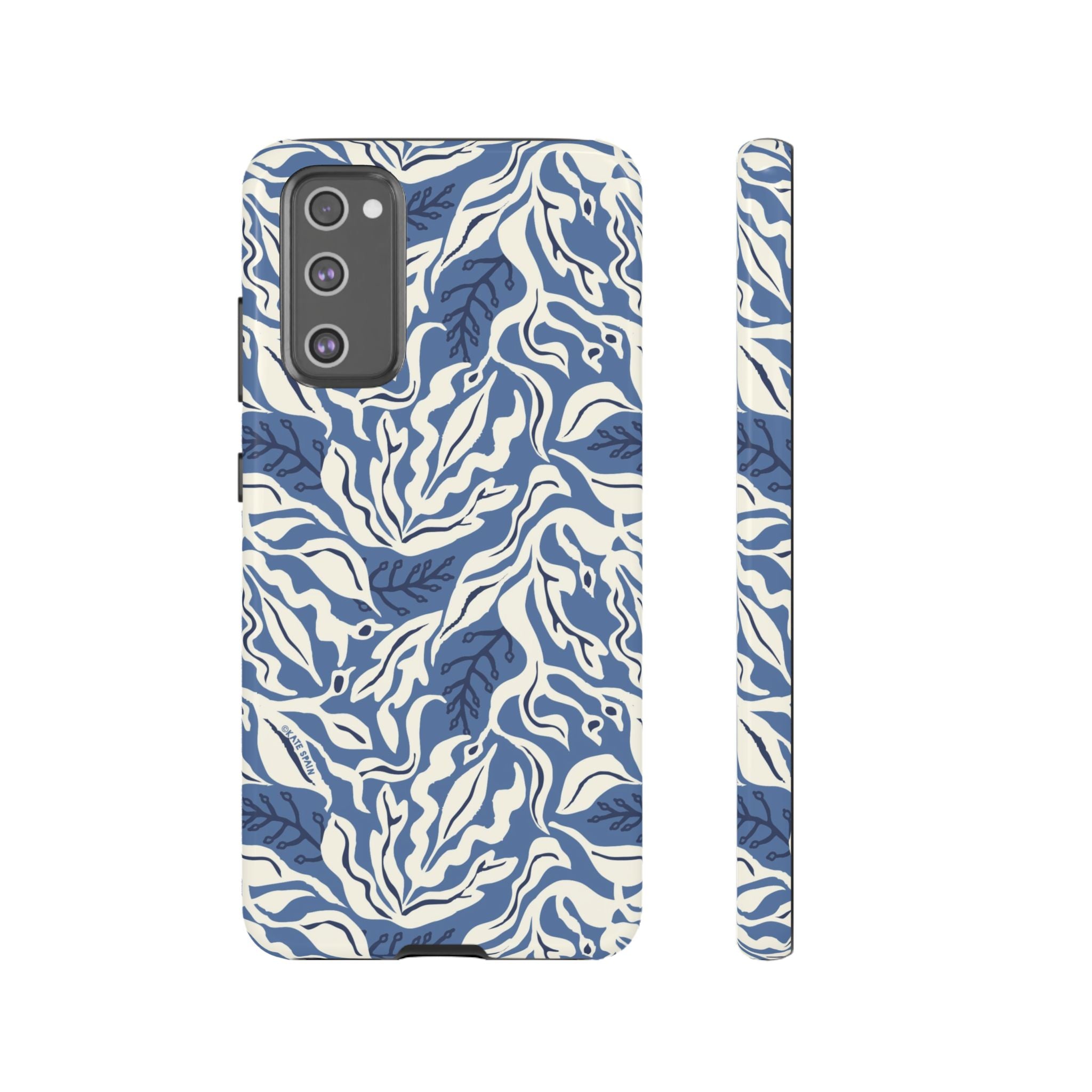 Luxury Ocean Tides Samsung Galaxy S20 FE Case – Glossy | blue and white tidal bed ocean print