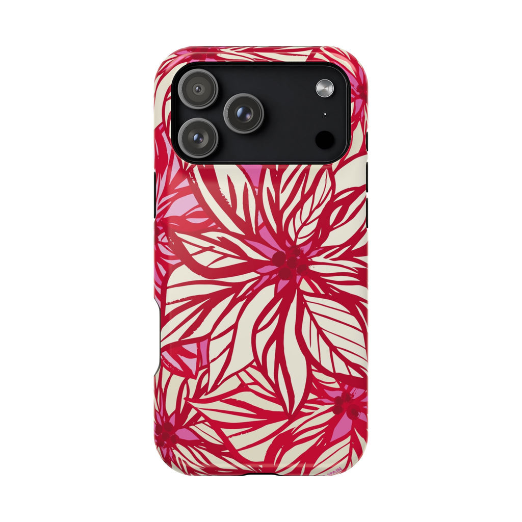 Poinsettia MagSafe iPhone Case