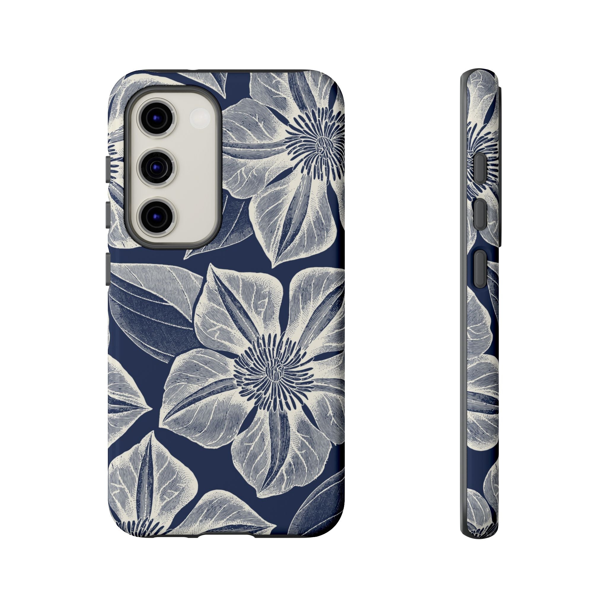 Vintage Bloom Navy Samsung Case