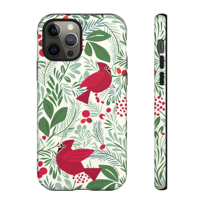 Birds and Berries iPhone Tough Case