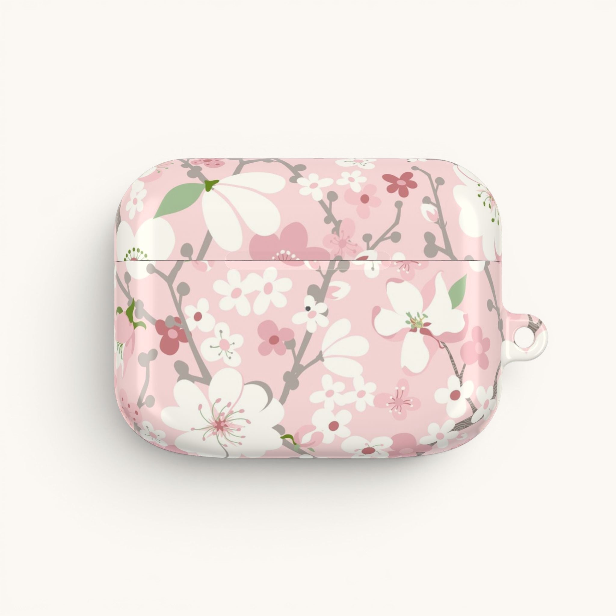 Pink Cherry Blossom AirPods Case